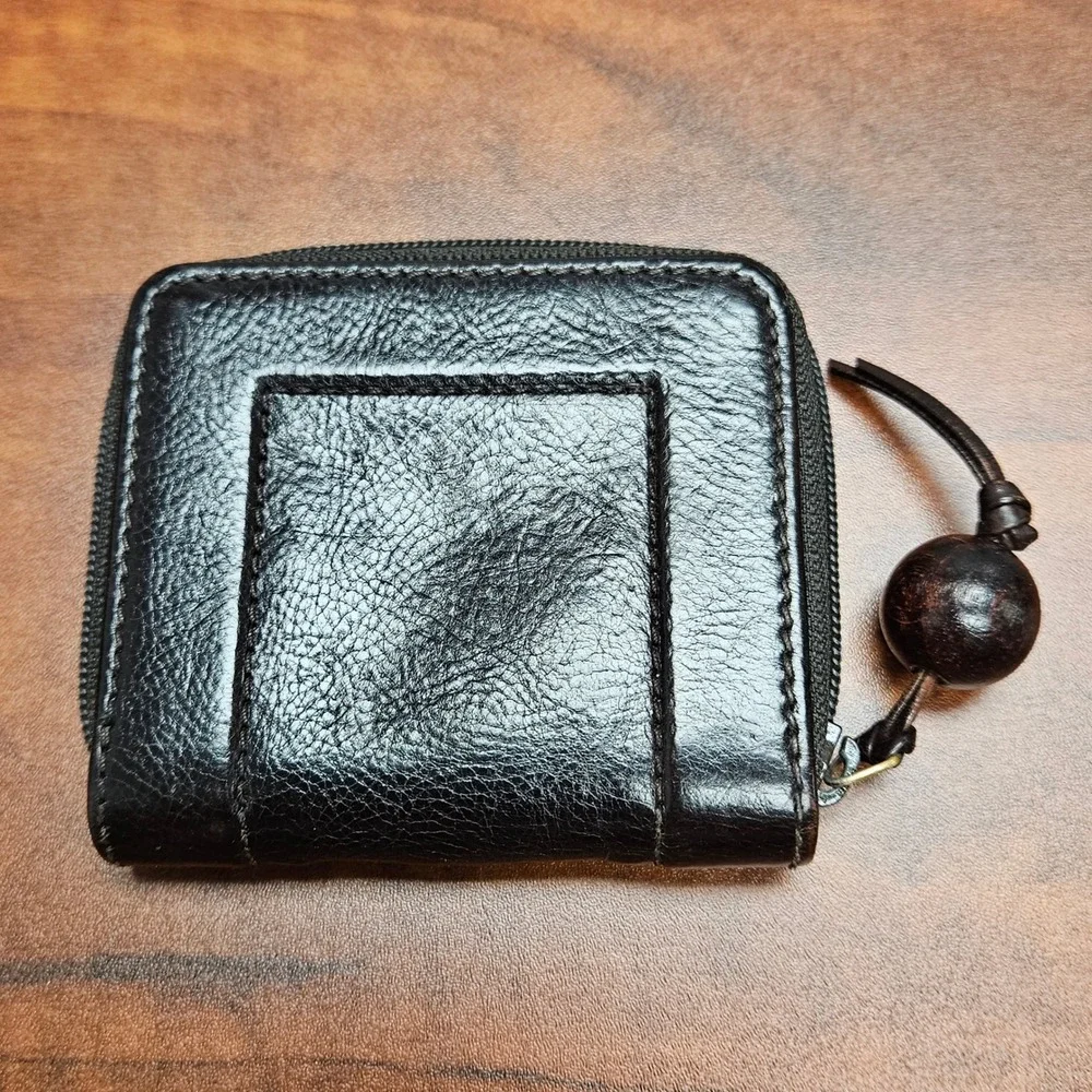 Yves Saint‎ Laurent Tom Ford Mombasa Studded Leather Coin Case Brown